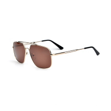 Prix ​​supérieur d&#39;usine Top gamme Full Rim Double Bar High Quality Metal Sunglasses pour unisexe